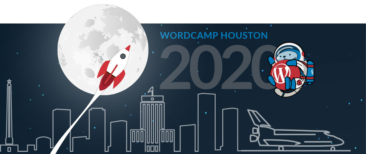 WordCamp Houston 2020 banner