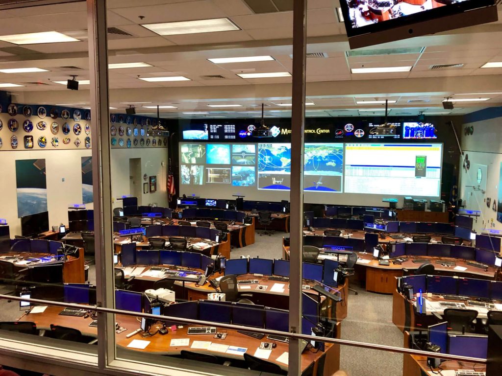 Photograph of Mission Control Center in Houston Texas