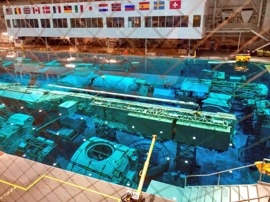 Photograph of the Neutral Buoyancy Lab in Houston, Texas